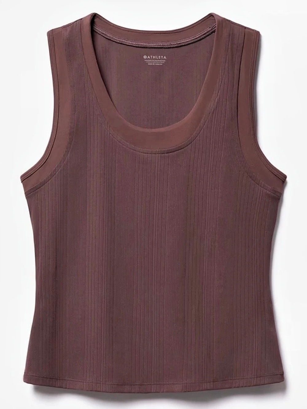 Athleta Eternity Rib Tank Rib Tank in Brown NWT